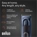 Braun Hair Clippers Series 5 5350 Hair Clippers for Men Hair Clip from Home with 17 Length Settings Incl. Memory SafetyLock Recall Setting Ultra-Sharp Blades 2 Combs Pouch Washable - Buy Online on SooperMarket.com