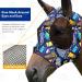 Harrison Howard Super Comfort Stretchy Fly Mask with UV Protection & Breathability - Large Eye Space Graffiti Mix (L) - Buy Online on SooperMarket.com