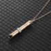 Anxiety Relief Necklace Quit/Stop Smoking Necklace Breathing Whistles Necklace for Mindful Breathing Stress Relief Meditation Relaxation Calming Down Q:gold - Buy Online on SooperMarket.com