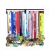 Drosica Medal Hanger Display, Artistic Medal Display, Easy to Install, Suitable for Medal Display and Storage Metal bar medal rack