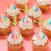 Arthsdite 24Pcs Unicorn Horn Cupcake Toppers Gold Glitter Unicorn Cupcake Picks for Unicorn Theme Baby Shower Birthday Wedding Engagement Party Cake Decorations Supplies - Gold Glitter - Buy Online on SooperMarket.com