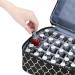 NICOGENA Double Layer Nail Polish Holder Organizer Bag & Manicure Set Case | Holds 30 Bottles | Secure Soft Storage Cube (Lantern Black) - Buy Online on SooperMarket.com
