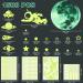 1503pcs Green Glow in The Dark Stars Wall Stickers | Realistic 3D Luminous Stars for Ceiling and Walls | DIY Adhesive Stickers for Baby Bedroom Decoration - Buy Online on SooperMarket.com