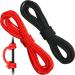 2 Pieces Archery D Loop Rope 10 Feet Archery Bowstring Serving Thread D Loop Rope Release Material Nocking D Loop Rope String Black and Red