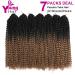 Youngther 7 Packs 154 Strands Passion Twist Hair for Butterfly Locs Crochet - 18 Water Wave Synthetic Bohemian Ombre Braiding Hair - Perfect Gift for Women - Buy Online on SooperMarket.com