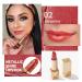 Oulac Metallic Red Orange Lipstick - Smudge Proof Glitter Lip Color Blood Orange - Vegan Formula - 4.3g/0.15oz - Buy Online on SooperMarket.com
