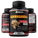 Ashwagandha Capsules - 7550mg Formula Pills with Black Pepper Extract - 90 Capsules Ashwagandha Supplement for Energy Support - 3 Months Supply