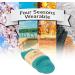 Cosyfeel Women Loose Diabetic Socks | 4-Pack Neuropathy Ankle Socks for Ladies | Super Soft Eco-Friendly Bamboo Material | Durable with Seamless Toe | Multicolour Patterns | 4 Seasons 7-9 1/2 BLUE CURACAO - Buy Online on SooperMarket.com