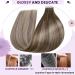 Laavoo Real Hair Tape-In Extensions Balayage Blonde & Light Brown Ombre 30cm 20pcs Invisible Bonding #8/60/8 30g - Buy Online on SooperMarket.com