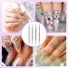 Jeffdad 4-Piece Dotting Pen Set - Professional Stainless Steel Nail Art Tools for DIY Decoration - Buy Online on SooperMarket.com