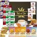 Coffee Gift Set - Variety Selection of Lyons Coffee Bags Bundled with Border Biscuits and Indulgent Caramel Stroopwafels - 18 Items in Gold Embossed Gift Box