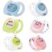 Baby Pacifiers Silicone Bow Tie Glow in the Dark Oval Pacifiers Silicone Pacifiers BPA Free 2 Pack