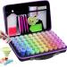 ARTDOT Diamond Painting Storage Containers, 60 Slots Diamond Painting Accessories Shockproof Jars for Jewelry Beads Rings Charms Glitter Rhinestones Black Medium(60 Jars)