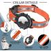 Reflective GPS Cat Neck Band with Apple AirTag - Adjustable & Bell Fits XS 7-9 inch Cats & Puppies - Jiarui Orange Collar - Buy Online on SooperMarket.com