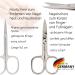 Three Swords Germany Manicure Set 'Genova' | 6-Pcs Nail Kit in Orange Artificial Leather Case | Includes Scissors Clippers Glass Nail Files & Tweezers - Buy Online on SooperMarket.com