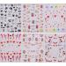 JMEOWIO 6 Sheets 3D Embossed Valentines Day Heart Nail Art Stickers Decals Self-Adhesive 5D Cute Colorful Nail Supplies Nail Art Design Decoration Accessories - Buy Online on SooperMarket.com