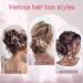 2PCS Beach Blonde Messy Bun Hair Scrunchies Ponytail Extension for Women Girls - Synthetic Wavy Curly Updo Hair Pieces in 613# Color - Buy Online on SooperMarket.com