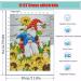 Gnomes Stamped Cross Stitch Kit for Beginners - Floral Needlepoint Patterns | Dimensions Needlecrafts Embroidery Kit | Arts and Crafts - Buy Online on SooperMarket.com