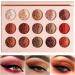 Neutral Eyeshadow Palette - Rose Gold Smokey Red Brown Highly Pigmented Matte Shimmer and Metallic 15 Colors Eye Shadow Pallet - DE LANCI Professional Warm Natural Tone Bronze Eyeshadow For Beginners - Buy Online on SooperMarket.com