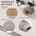KYEESE Stretchy Dog Pajamas for Small Dogs - Striped 4 Legged Jumpsuit for Hair Shedding Cover - XL - Ivory Brown - Buy Online on SooperMarket.com