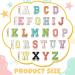 52 Chenille Letter Patches A-Z with Gold Glitter Border | Iron on Embroidered Patch for Clothing, Hats, Bags, Jackets, Shirts | Bright & Cute Style - Buy Online on SooperMarket.com