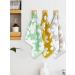 Set of 6 100% Cotton Hand Towel Fingertip Towels - 12x21 Inches - Small Towels for Bathroom, Kitchen, Spa - Gray, Sage, Mustard - Four Leaf Clover Design - Buy Online on SooperMarket.com