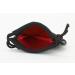 Small Black Dice Bag with Red Interior Double Stitched Snag Proof Satin Lining | Holds 21 16mm Dice