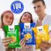 Shiitake Mushroom Chips - (6 pack) - Vegan Prawn Crackers Less than 100 calories Gluten Free mushroom snack. Variety pack - Sea Salt Sour Cream & Onion Garlic & Herbs flavour (6 pack) - Buy Online on SooperMarket.com