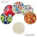 Pinowu Organic Bamboo Nursing Pads - 10 Washable Pads + Wet Bag & Wash Bag | Charming Nipplecovers for Breastfeeding Moms - Pastel Touch, Large 4.7 - Buy Online on SooperMarket.com