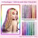 Huiguli 14 Colors 4200 Strands Hair Tinsel 35.5 Inches Hair Glitter Strands Shiny Colorful Straight Hair Extensions for Women Girls Party Cosplay Rainbow Hair Tinsel Kit (No Tools) 14 Colours - Buy Online on SooperMarket.com