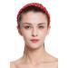WIG ME UP CXT-006-617 Bright Red Braided Hairband | 2cm Wide Traditional Costume Headband - International Shipping Available - Buy Online on SooperMarket.com