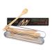 C4wrd reusable 6-piece bamboo cutlery set for on the go in a metal tin
