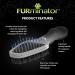 FURminator Dual Grooming Brush for Cats and Dogs - Shedding Tool for Effective Pet Hair Removal - Buy Online on SooperMarket.com