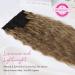 REECHO Clip in Hair Extensions - 5PCS Brown 24 Thick Long Loose Waves HE002 - Invisible Lace Weft Natural Soft Hairpieces for Women - Light Brown with Blonde Highlights - Buy Online on SooperMarket.com