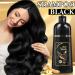 Instant Black Hair Dye Shampoo - 3 in 1 Color & Care for Gray Hair | Moisturizing & Long Lasting Repair - 100ml for Men & Women - Buy Online on SooperMarket.com