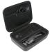 KHANKA waterproof leather pocket for brown MGK7020/MGK3080/BT5042/MGK3021/MGK5080 Multi-grooming kit beard trimmer and hair cutter case protective cover (black zipper))