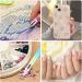 Bewudy 3 Pcs Nail Rhinestone Picker Dotting Pen Set - Dual-Ended Wax Pencil Tool for Nail Art DIY Decoration (White Pink Purple) - Buy Online on SooperMarket.com
