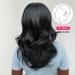 Allbell Black Wavy Wigs for Women - Natural Wave Bob Wigs with Bangs | Shop Internationally! - Buy Online on SooperMarket.com