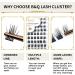 B&Q D Curl Cluster Lashes - 72 Clusters | DIY Soft Fluffy Eyelash Extensions - D-14mm - Buy Online on SooperMarket.com