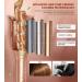 Professional Automatic Hair Curler with Anti-Tangle Technology - Large Slot, 4 Temperature Settings, 3 Timer Options - Dual Voltage Rotating Curling Iron in Champagne - Buy Online on SooperMarket.com