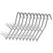 10 pieces smoking hooks double V-tip 17 cm fish smoking hooks