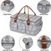 Moteph Extra Large Diaper Caddy & Toy Organizer with Zip-Top Cover - Waterproof Wet/Dry Bag Included | Perfect for Baby Shower - Buy Online on SooperMarket.com