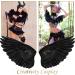 120Pcs 6-8 Inch Black Goose Feathers for DIY Halloween Decor, Cosplay & Crafts - Buy Online on SooperMarket.com
