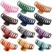 12 PCS Big Hair Claw Clips - Trendy Colors Matte Finish Non-slip Strong Hold Hair Clips for Women and Girls - Ideal for Thin or Thick Hair - Fashion Hair Accessories 4.3 inch - Buy Online on SooperMarket.com