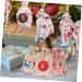 COOLHIYA 1 Set Candy Bag DIY Advent Calendar Bags Christmas Advent Calendar Bags Holiday Pouch Linen Beige - Buy Online on SooperMarket.com