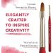 Pri Velvetouch Syn Sh Mini Filbert Size 0 - Precision Mini Filbert Brush - Buy Online on SooperMarket.com