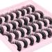 JIMIRE Russian Strip Volume Eyelashes DD Curl Fluffy False Eyelashes Look Like Lash Extensions Natural Lashes 16 Pairs Pack Russian Strip 16 Pairs -1 - Buy Online on SooperMarket.com