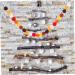Cabilock String Wool Felt String Festival Hanging Decoration Colorful Pom Pom Garland Hairball Colorful Ball Assorted Color 1 220.00X2.00X2.00CM - Buy Online on SooperMarket.com