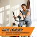 Bikeroo Oversized Bike Seat for Peloton & Road Bikes - Wide Cushion Saddle Replacement for Men & Women - Indoor Comfort (Elastomer Springs) - Buy Online on SooperMarket.com