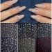 12 Sheets Y2K Nail Art Sticker Decals Gorvalin Gold Silver Metallic Nail Stickers Cool Cyber Punk Nail Design Decal Self-Adhesive Nail Charms for Women Girls 3D DIY Nail Decoration